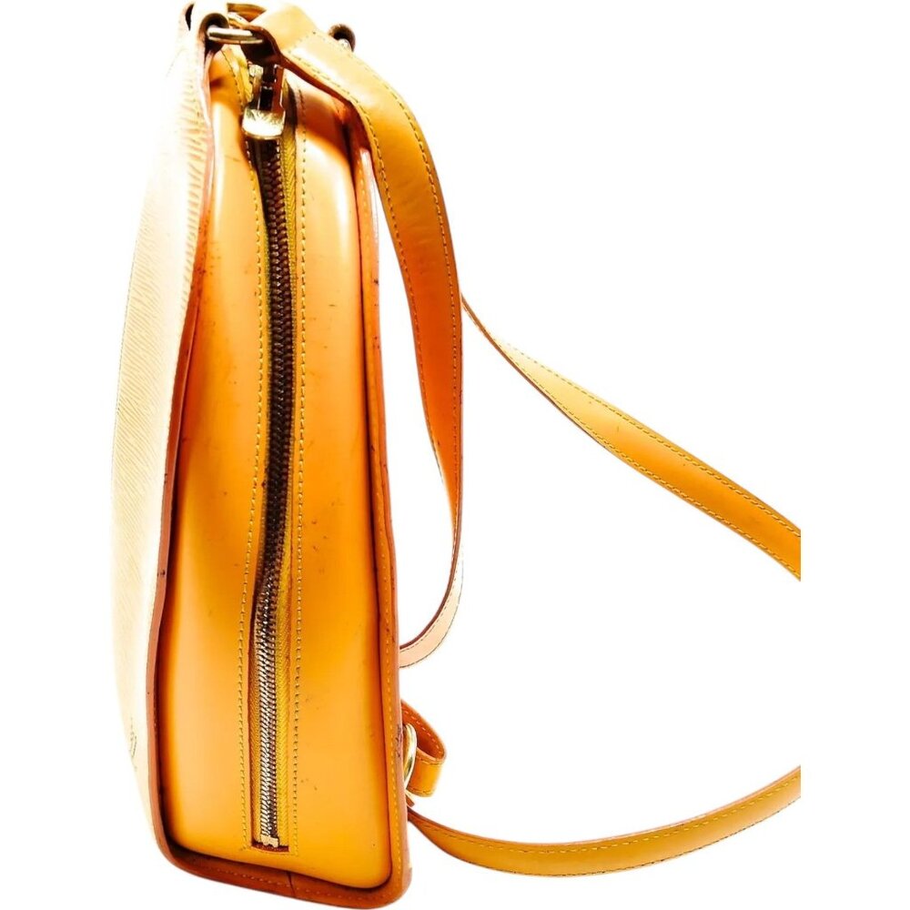 813312BF (L4) Louis Vuitton Backpack Bag Mabillon Yellow Epi Leather - Picture 2 of 9